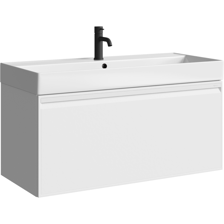 Тумба под раковину без столешницы Aqwella Pure 100 белая