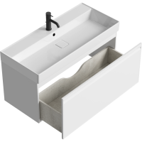 Тумба под раковину без столешницы Aqwella Pure 100 белая