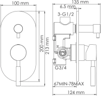 Душевой комплект Wasserkraft A16421