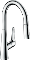 Комплект Смеситель Hansgrohe Talis M51 73851000 хром + Фартук черный