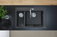 Комплект Смеситель Hansgrohe Talis M51 73851000 хром + Фартук черный