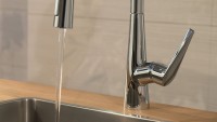 Комплект Смеситель Hansgrohe Talis M51 73851000 хром + Фартук черный