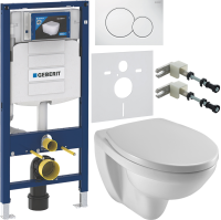 Комплект Унитаз подвесной Jacob Delafon Patio + Крышка E4267 + Инсталляция Geberit Duofix UP 320 111.300.00.5 + Кнопка Sigma 01 115.770.11.5 белая + Крепления 111.815.00.1 к стене + Звукоизоляция