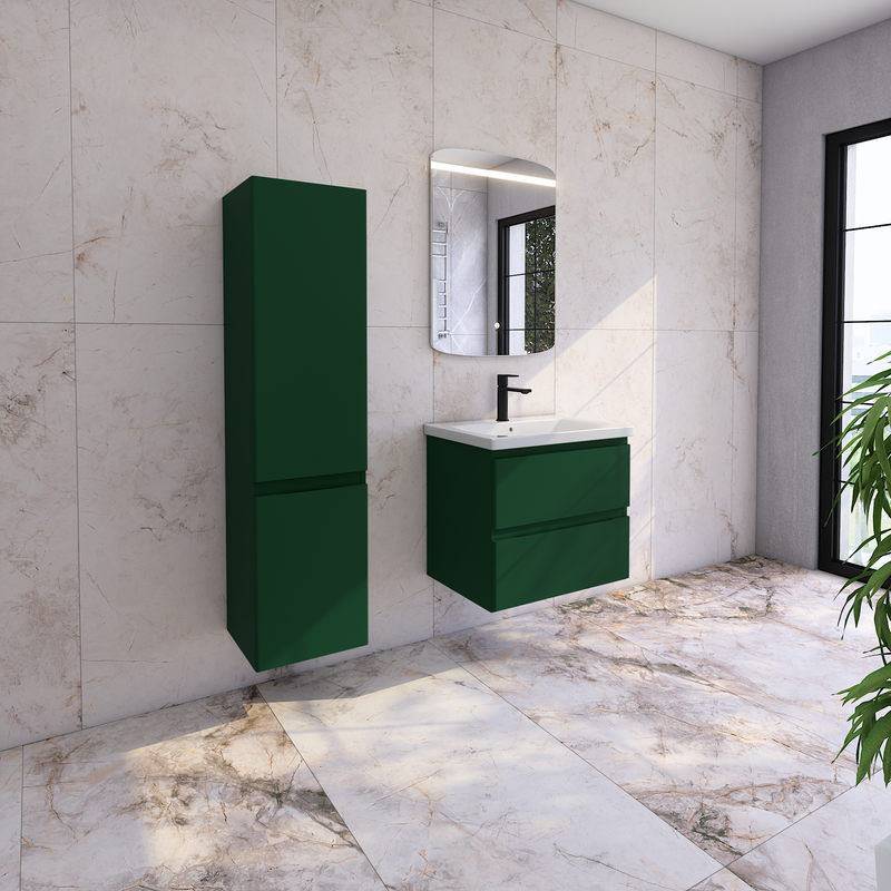 Тумба под раковину без столешницы Caprigo Forte 65 подвесная, бутылочное стекло