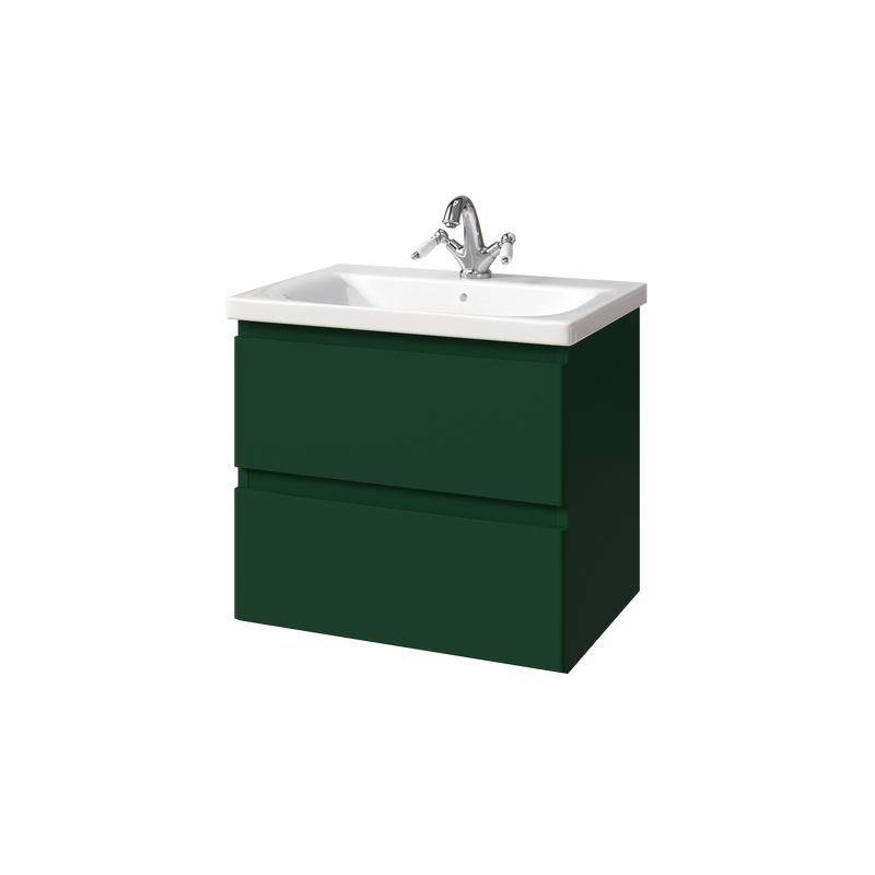 Тумба под раковину без столешницы Caprigo Forte 65 подвесная, бутылочное стекло