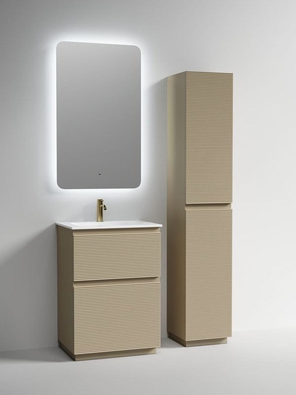 Мебель для ванной комнаты Sancos Folk Floor 60 напольная, капучино, раковина CN7011