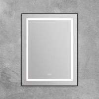 Зеркало BelBagno Kraft SPC-KRAFT-685-885-TCH-WARM-NERO черное, с подогревом