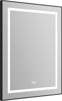 Зеркало BelBagno Kraft SPC-KRAFT-685-885-TCH-WARM-NERO черное, с подогревом
