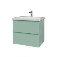 Тумба с раковиной Caprigo Forte 65 подвесная, селесте