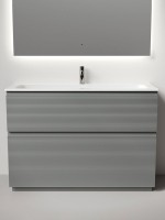 Тумба с раковиной Sancos Folk Floor 120 напольная, ergraut soft, раковина CN7017