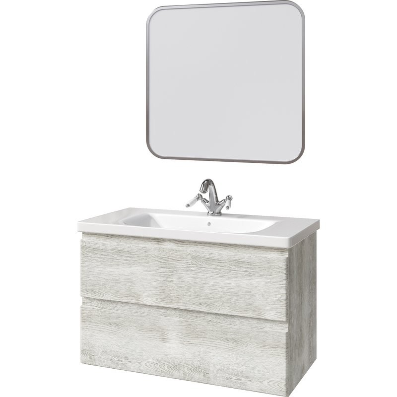 Мебель для ванной комнаты Caprigo Forte 90 подвесная, белый клен