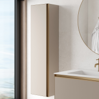 Шкаф-пенал для ванной Armadi Art Quatro daphne, профиль matt gold