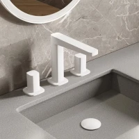 Смеситель для раковины Wasserkraft Saale 9535 белый soft-touch Смеситель для раковины Wasserkraft Saale 9535 белый soft-touch