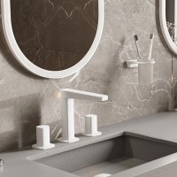 Смеситель для раковины Wasserkraft Saale 9535 белый soft-touch