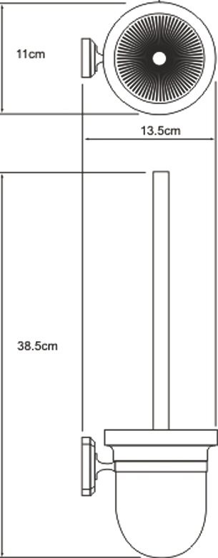 Набор Держатель Wasserkraft Oder K-3059, с держателем освежителя воздуха + Ершик