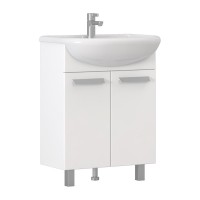 Мебель для ванной комнаты Vigo Hoska 60 2 дверцы, белая, с раковиной Балтика