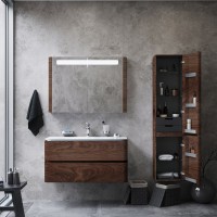 Шкаф-пенал для ванной AM.PM Sensation 40 R орех