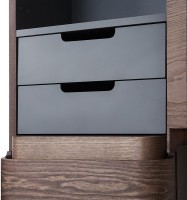 Шкаф-пенал для ванной AM.PM Sensation 40 R орех