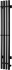 Полотенцесушитель электрический Тругор Вектор Пэк сп 120х15, черный матовый