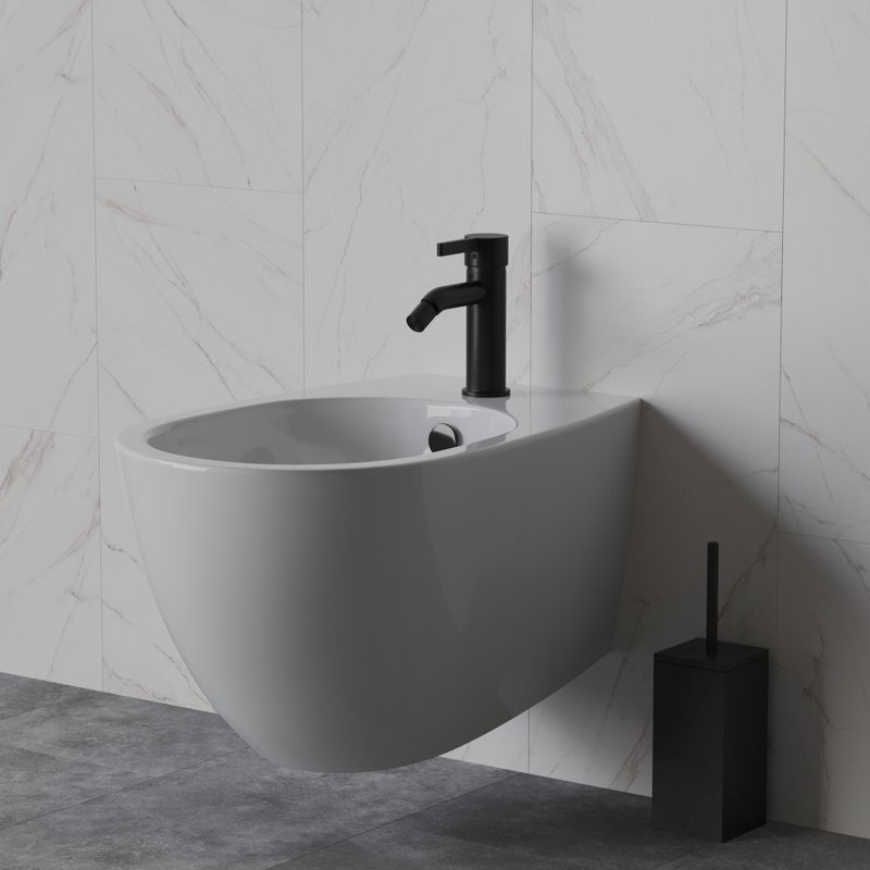 Смеситель для биде Paini Brera 74PZ304 черный брашированный