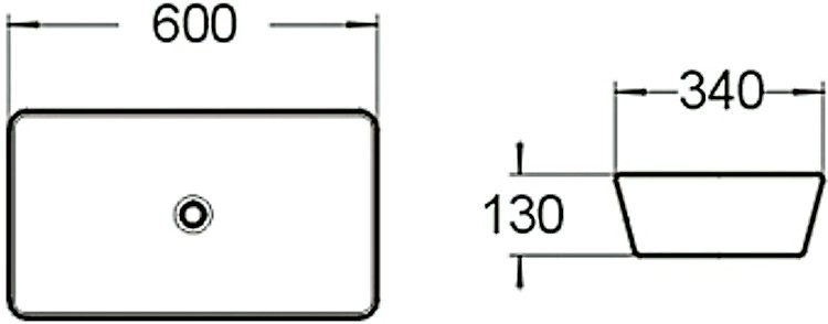 Накладная раковина SantiLine SL-1012