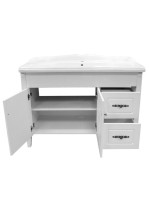 Тумба с раковиной Comforty Палермо 120 напольная, белый глянец