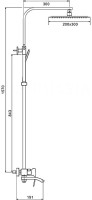 Душевая стойка Gappo G07-8 G2407-8 хром