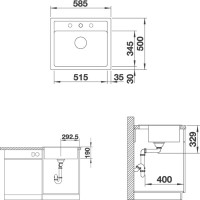 Комплект Мойка Blanco Legra 6 антрацит + Смеситель Ambis-S 523119 Комплект Мойка Blanco Legra 6 антрацит + Смеситель Ambis-S 523119