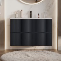 Тумба под раковину без столешницы Aquanet Джейн 80 подвесная, маренго