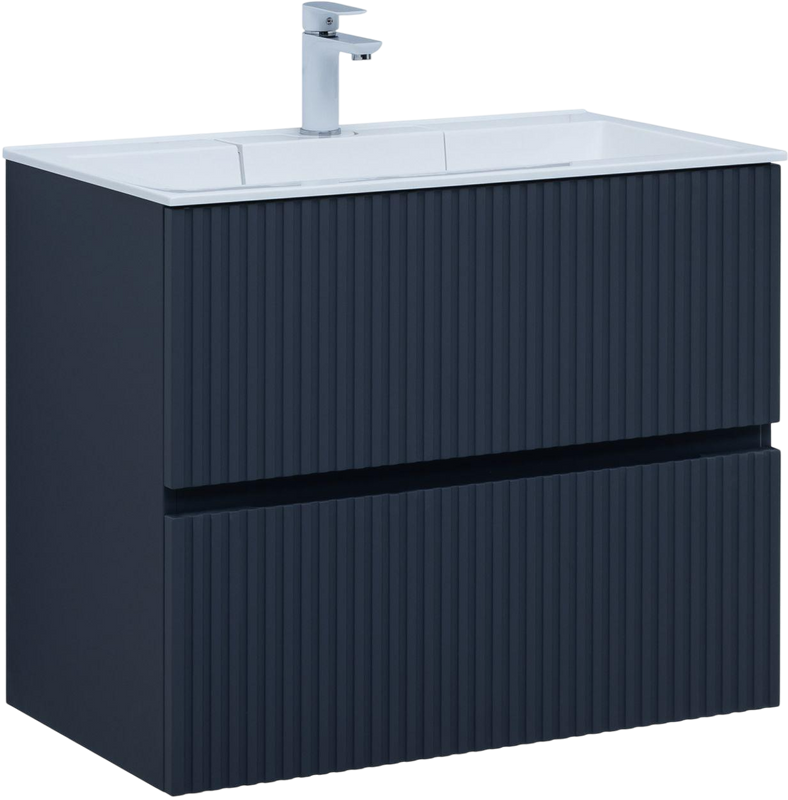 Тумба под раковину без столешницы Aquanet Джейн 80 подвесная, маренго