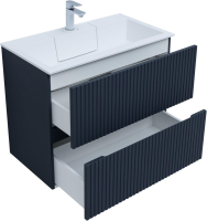 Тумба под раковину без столешницы Aquanet Джейн 80 подвесная, маренго