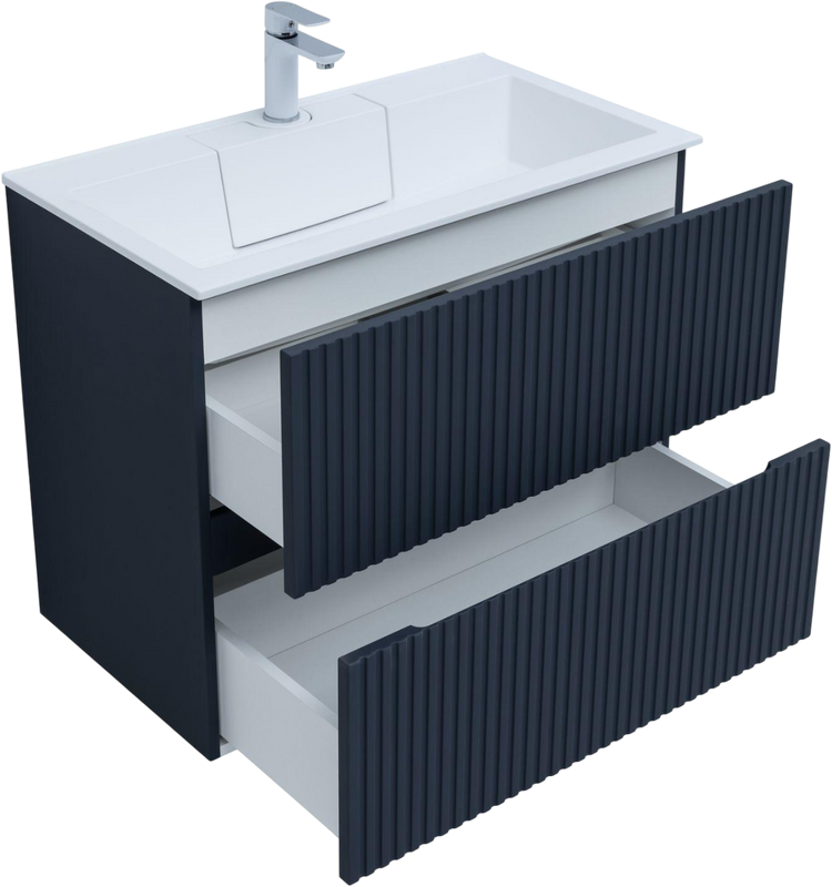 Тумба под раковину без столешницы Aquanet Джейн 80 подвесная, маренго