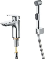 Смеситель для раковины AQUATEK Вега AQ1012CR с гигиеническим душем, хром Смеситель для раковины AQUATEK Вега AQ1012CR с гигиеническим душем, хром