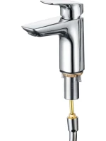 Смеситель для раковины AQUATEK Вега AQ1012CR с гигиеническим душем, хром Смеситель для раковины AQUATEK Вега AQ1012CR с гигиеническим душем, хром