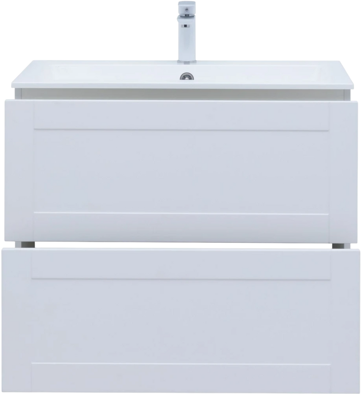 Тумба под раковину без столешницы Aquanet Терра 80 подвесная, белая матовая