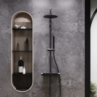 Душевая стойка Damixa Scandinavian Pure 936750300 чернная матовая