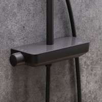 Душевая стойка Damixa Scandinavian Pure 936750300 чернная матовая