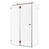 Душевой уголок Wasserkraft Paar 88H07 120х90 см, стекло прозрачное, фурнитура розовое золото