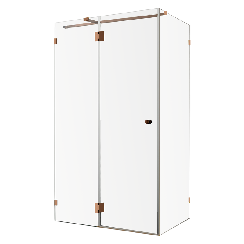 Душевой уголок Wasserkraft Paar 88H07 120х90 см, стекло прозрачное, фурнитура розовое золото