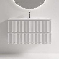 Тумба с раковиной Sancos Snob R 90 Bianco, раковина CN7030