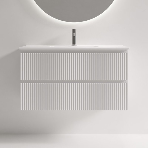 Тумба с раковиной Sancos Snob R 90 Bianco, раковина CN7030