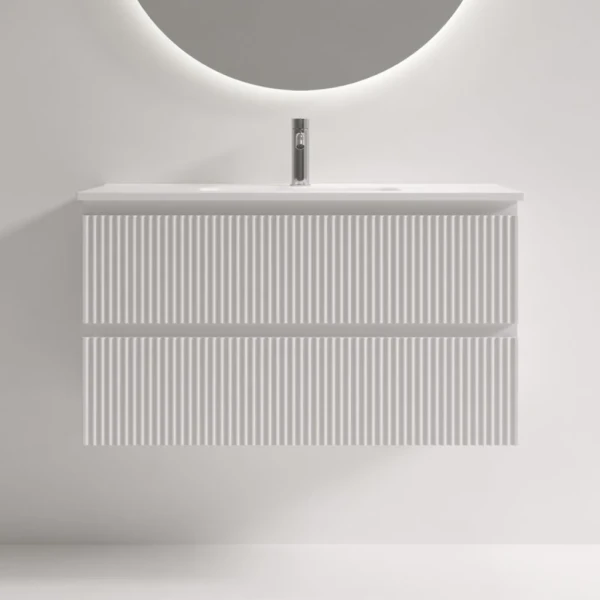 Тумба с раковиной Sancos Snob R 90 Bianco, раковина CN7030