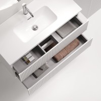 Тумба с раковиной Sancos Snob R 90 Bianco, раковина CN7030