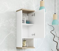 Шкаф Sanflor Ингрид 30, белый матовый, швейцарский вяз