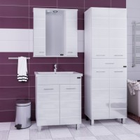 Тумба с раковиной СаНта Омега 70 напольная, 2 дверцы