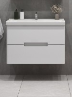 Мебель для ванной комнаты SanStar Ориана 80 подвесная, раковина Sanita luxe Fest 80