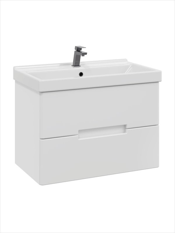 Мебель для ванной комнаты SanStar Ориана 80 подвесная, раковина Sanita luxe Fest 80