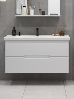 Тумба подвесная SanStar Ориана 100 Без раковины для ванной комнаты, белая