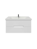 Тумба подвесная SanStar Ориана 100 Без раковины для ванной комнаты, белая