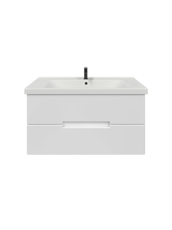 Тумба подвесная SanStar Ориана 100 Без раковины для ванной комнаты, белая